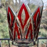 Vintage Arlequin crystal footed glasses