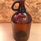 Old Lady Jeanne CLOROX Bottle Vintage Brown Glass #A941