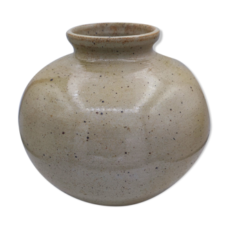 Vase boule en grès