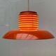 Mid-Century Modern German Space Age Orange Pendant Lamp, 1960s