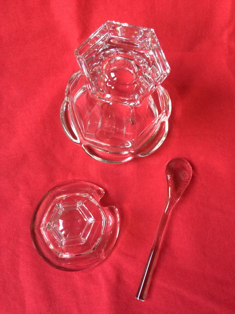 Mustard maker and his baccarat crystal spoon