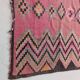 Tapis kilim ancien dans des tons rose