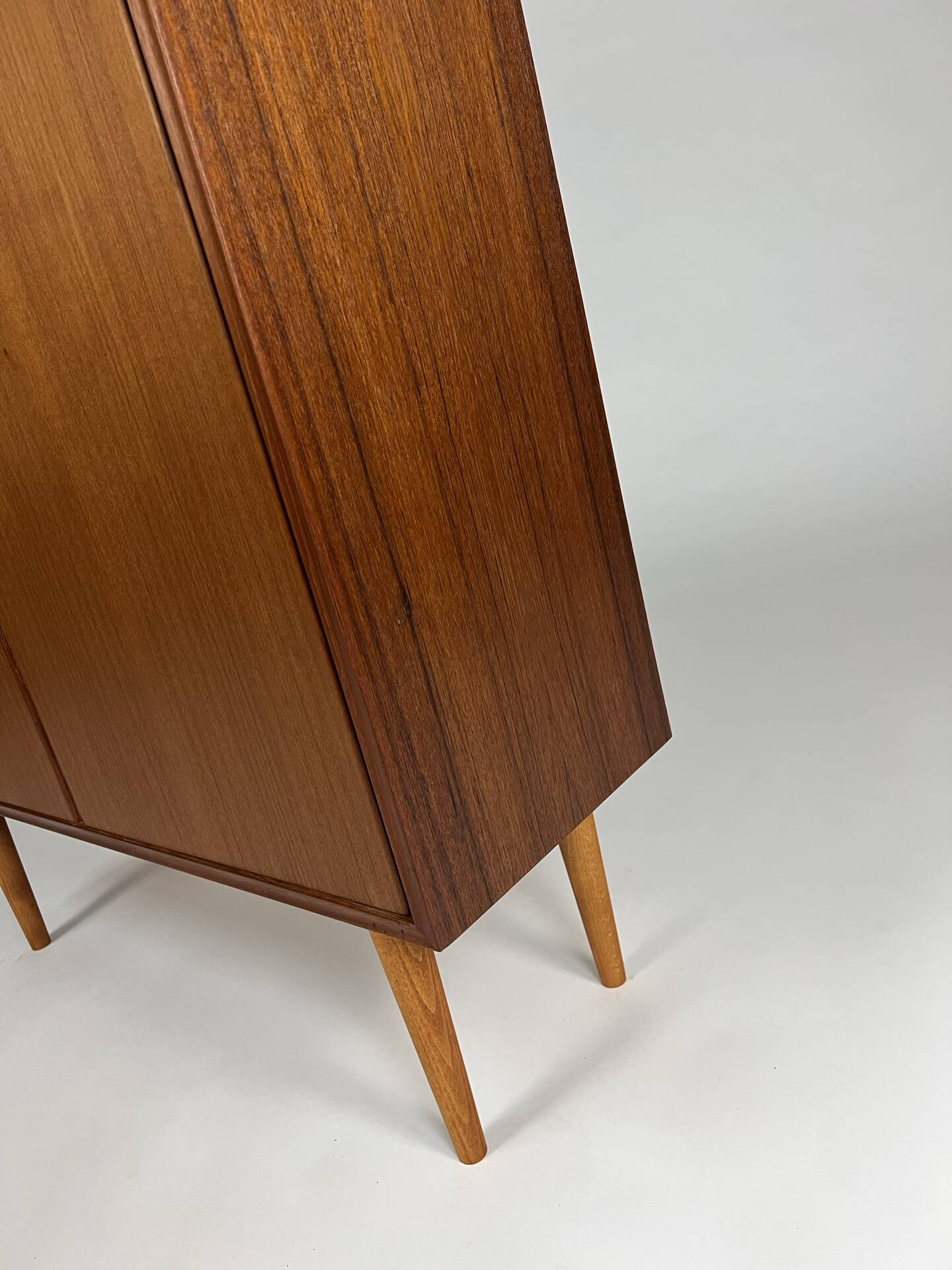 Vintage teak wardrobe highboard closet by H. Riestenpatt 1960s