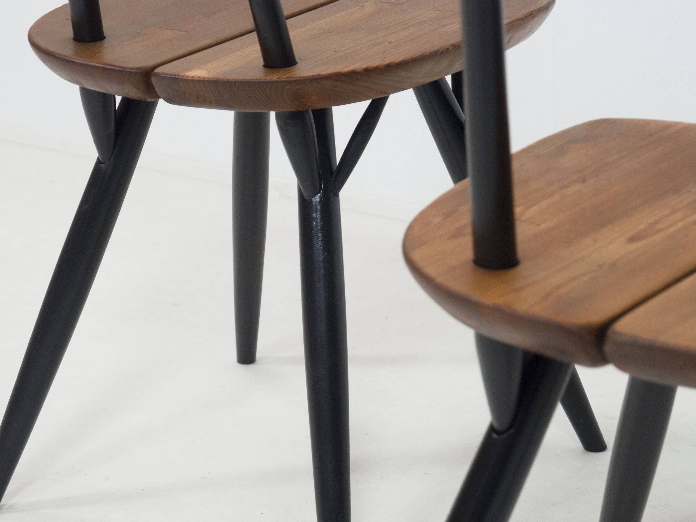 Ensemble de quatre chaises à manger Laukaan Puu 'Pirkka' par Ilmari Tapiovaara