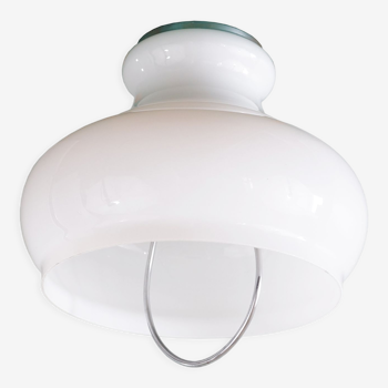 Suspension en opaline blanche