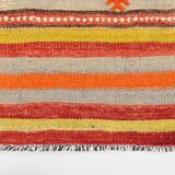 Tapis kilim bohème multicolore – pièce unique faite main, Style folklorique