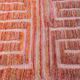 Pink maze rug - Moroccan Berber rug 150/250