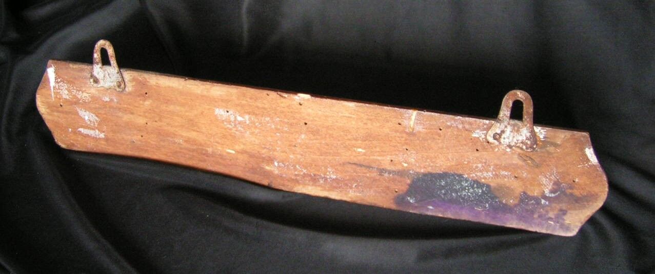 Wooden wall towel rack