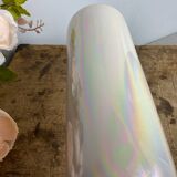 Ceramic vase, iridescent mother-of-pearl color
