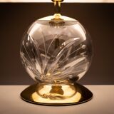 Crystal Ball Table lamp Hollywood Regency Germany 1970s