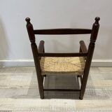 Children's straw armchair