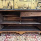 Louis XVI period low buffet in marquetry