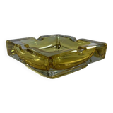 Adnet vintage leather crystal ashtray
