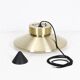 Lyskær Belysning “U.F.O” lampe suspendue / Space Age / design danois moderne / or / laiton / aluminium / années 1970
