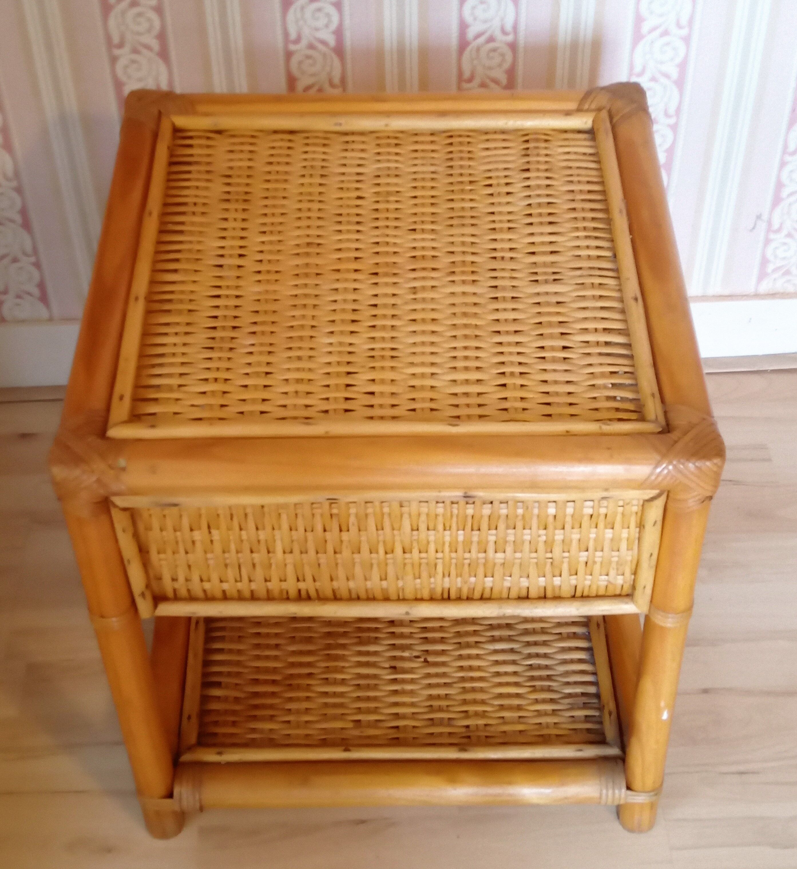 Rattan nightstand