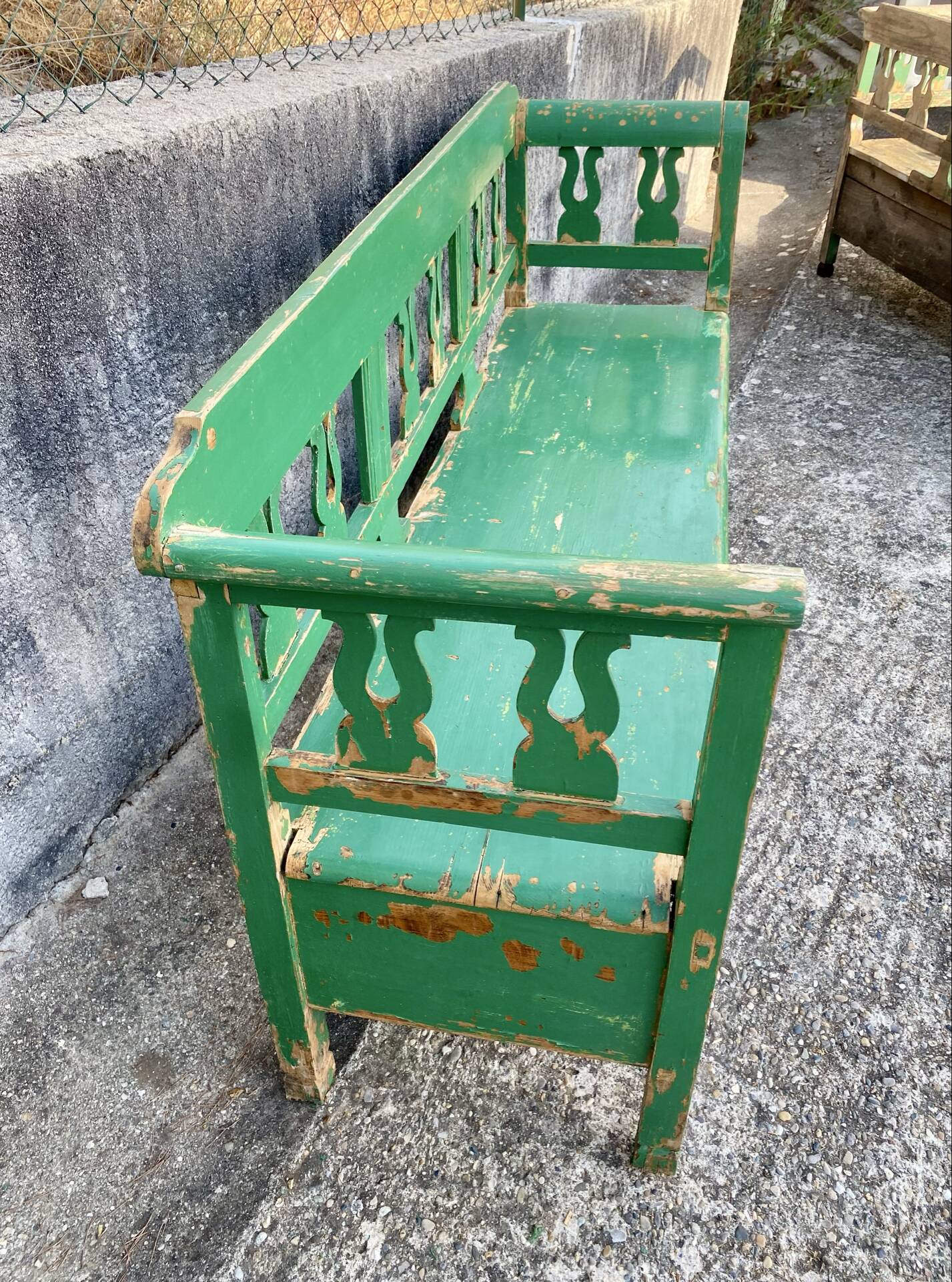 Wooden bench