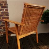 Wicker armchair