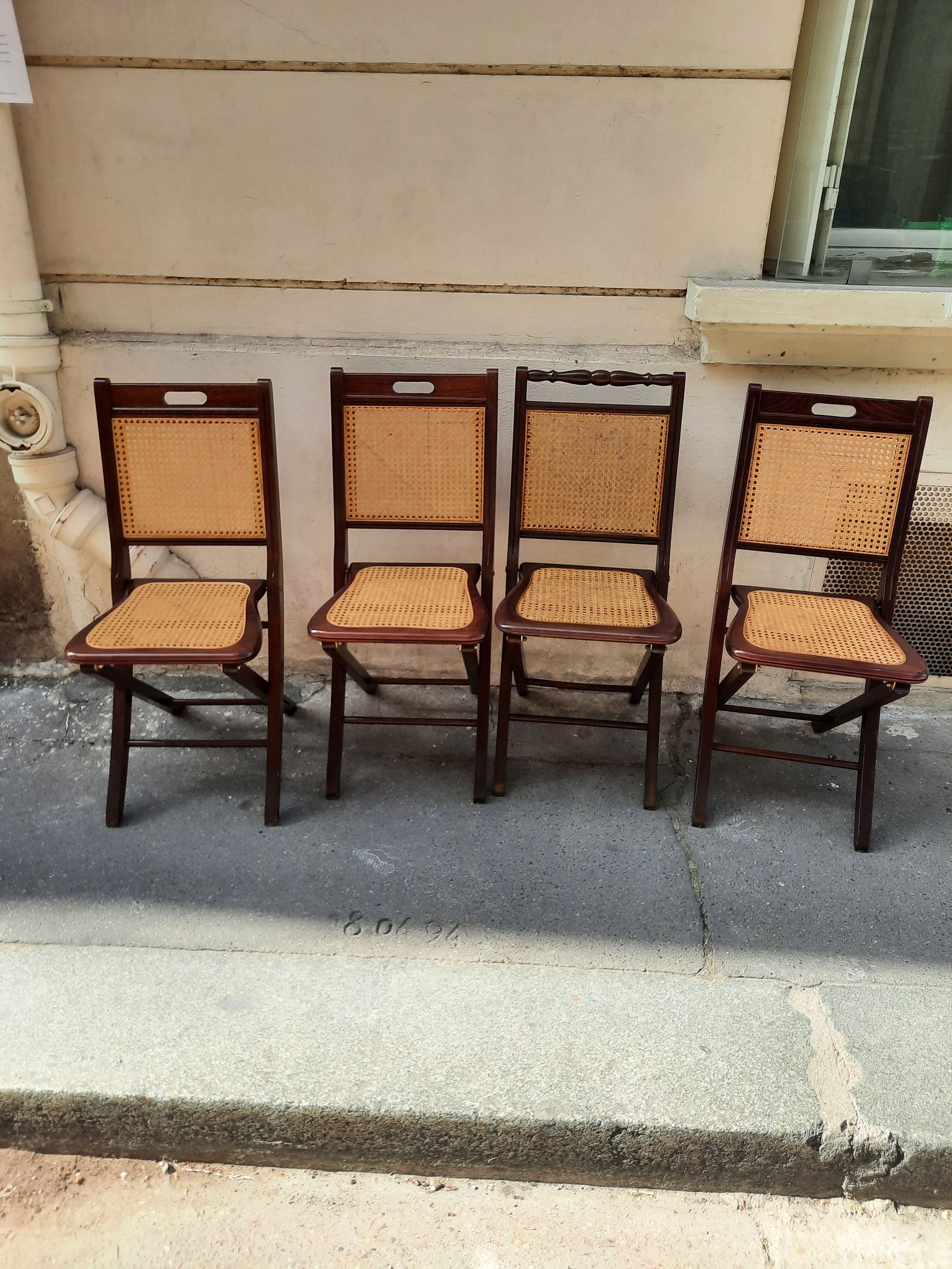 Lot de 4 chaises pliantes
