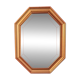 Golden wooden mirror