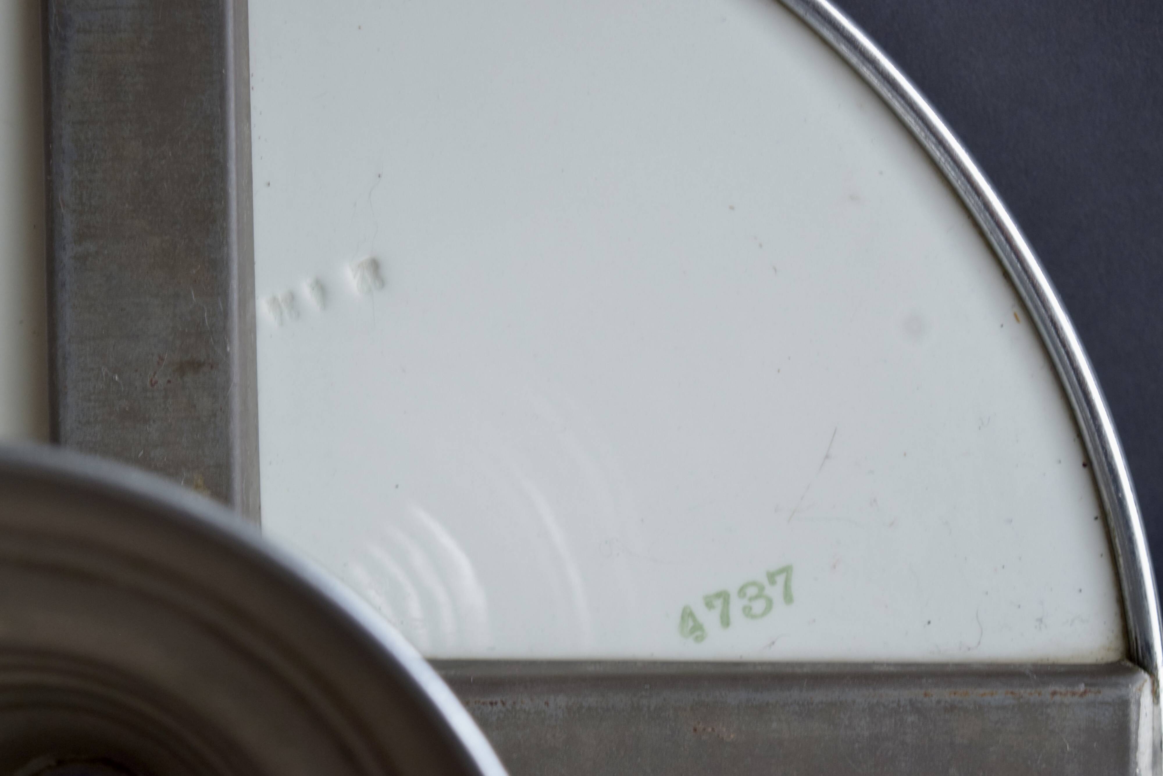 Art-deco standing cake tray - floral decor