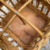 Vintage rattan bottle holder