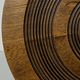 Brutalist Wood Turned Wine Press Side Table in the style of Charles Dudouyt