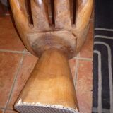 Vintage wooden hand-shaped chair