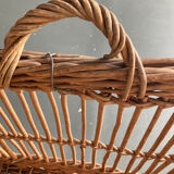 Wicker laundry basket