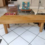 Vintage free-form solid wood table