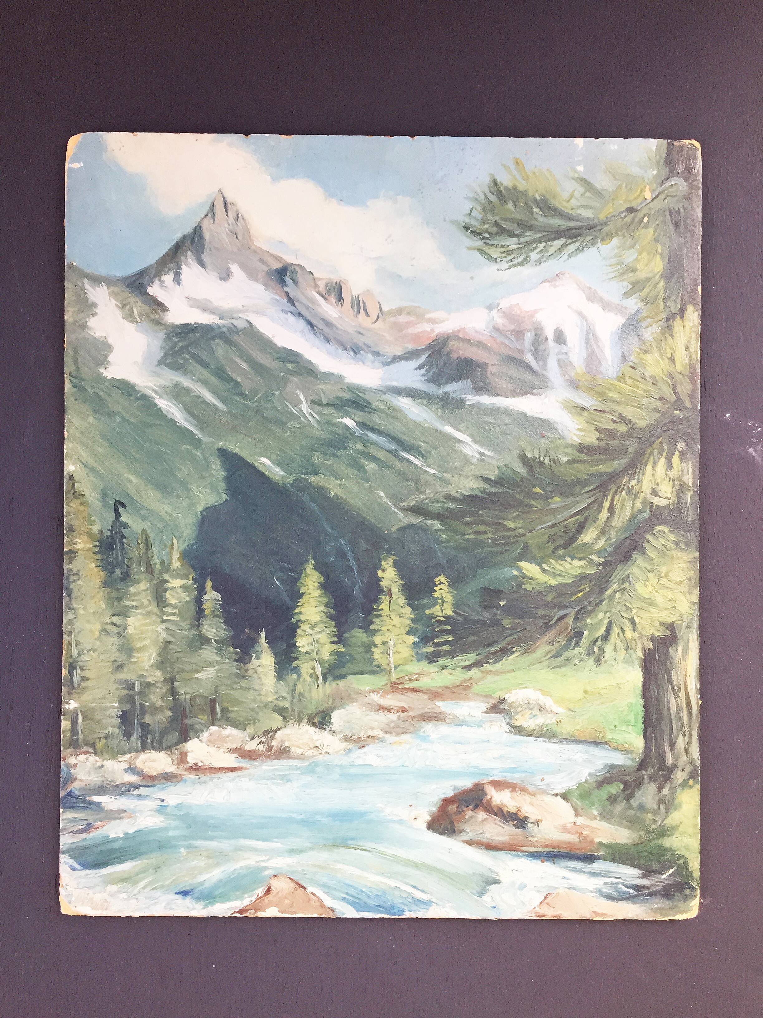 Ancient mountain canvas