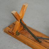 Assembly work, pine bench circa 1980