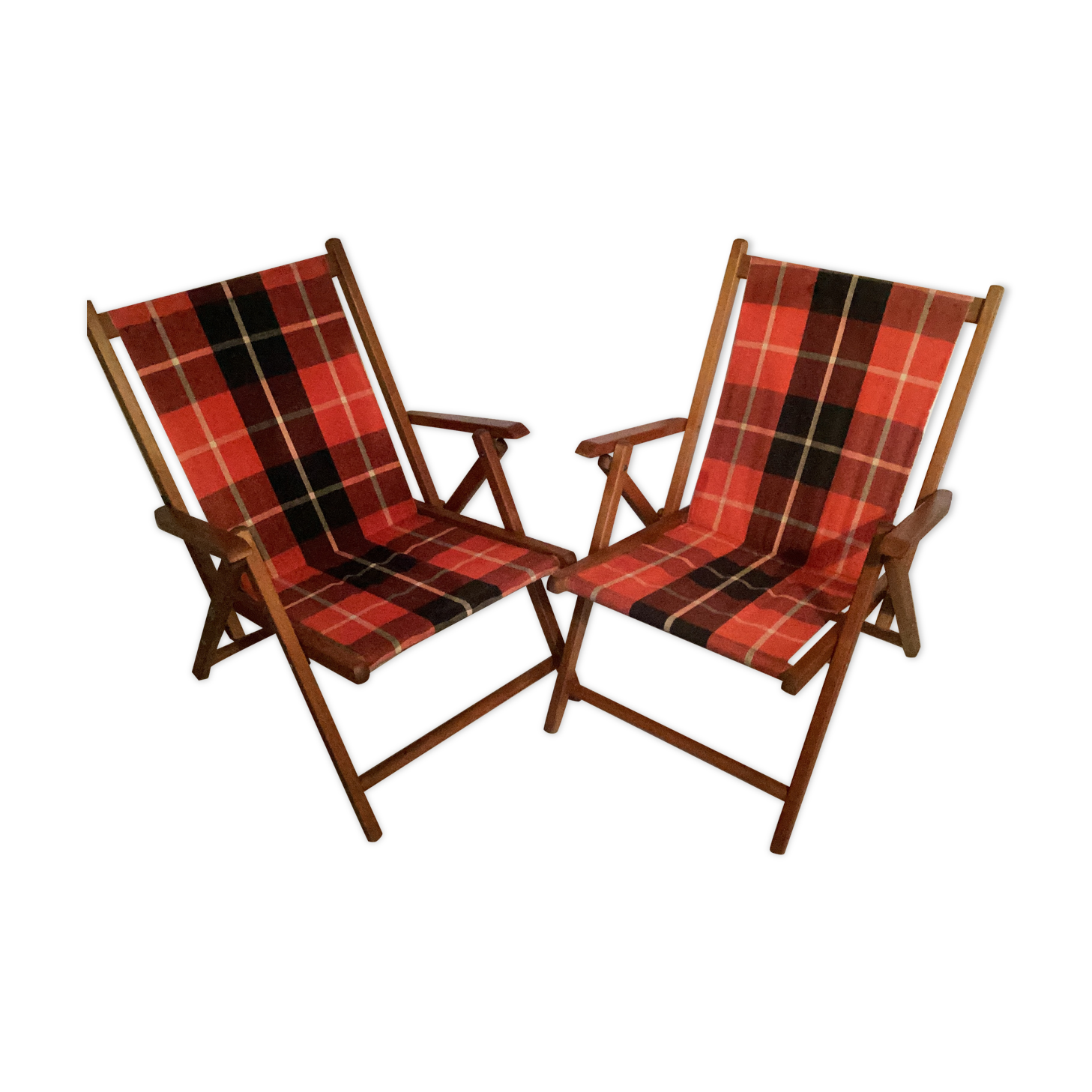 Pair of Vintage Pop Folding Chairs