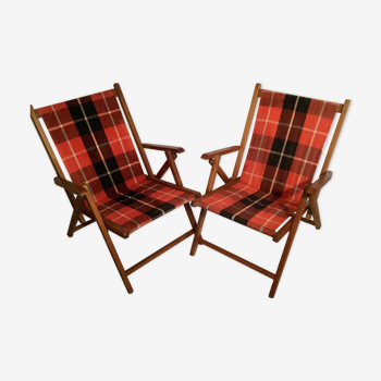 Pair of Vintage Pop Folding Chairs