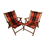 Pair of Vintage Pop Folding Chairs