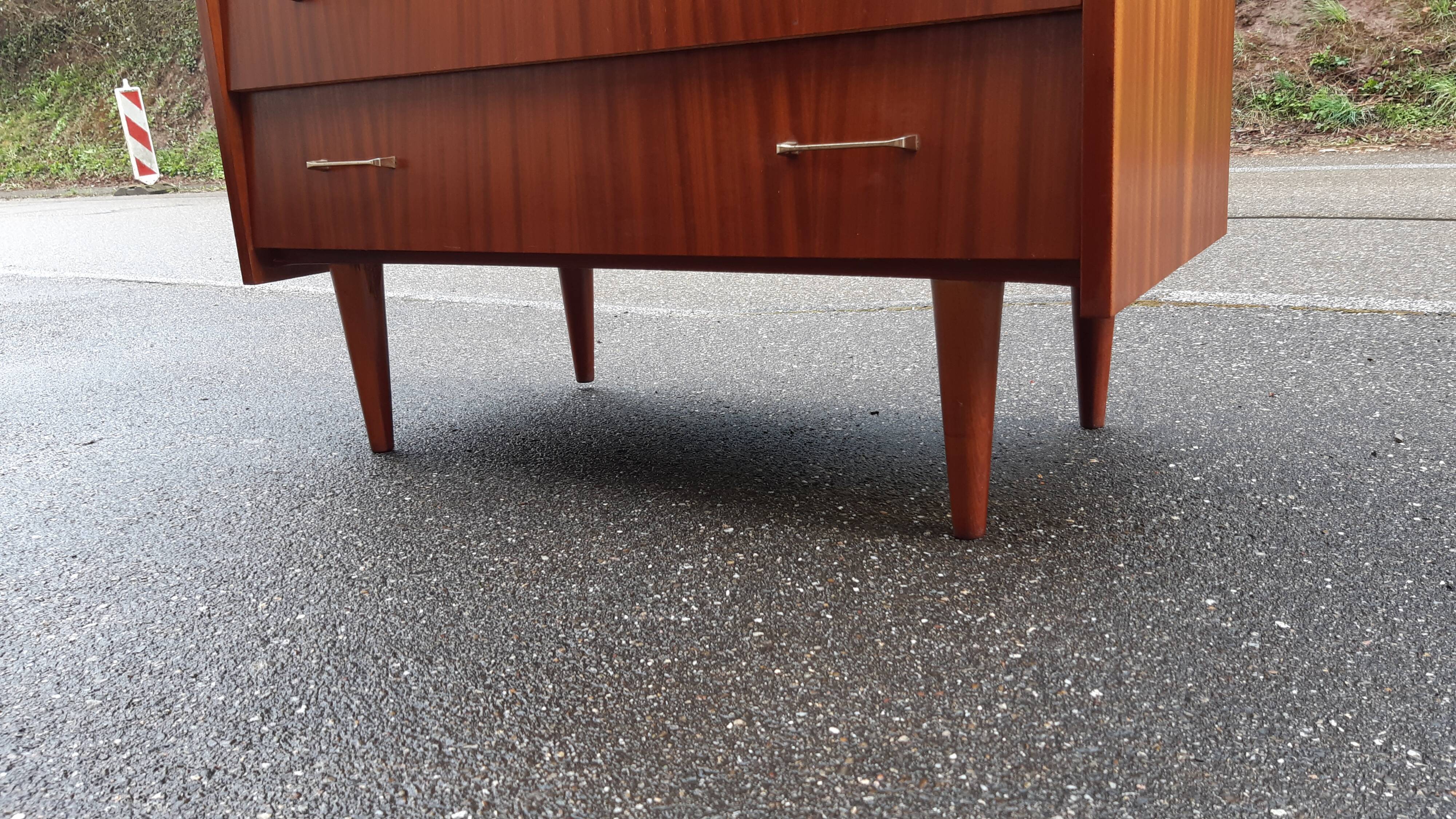 Vintage chest of drawers spindle feet