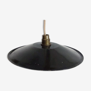 industrial suspension lamp, made of enamelled metal