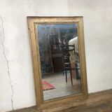 Miroir en bois dorée 1960 vintage