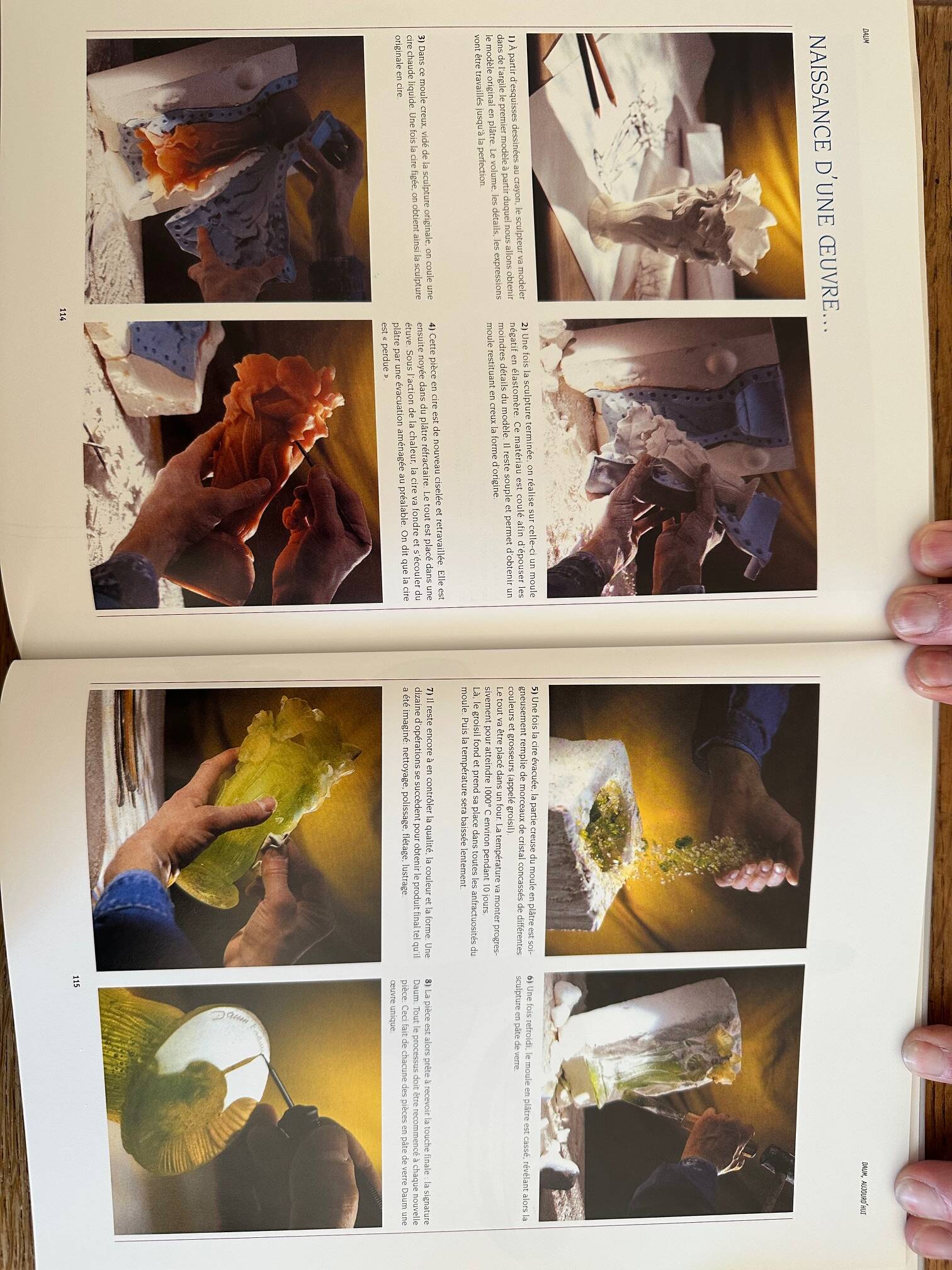 Daum glass paste vase