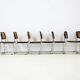 Set of 8 B32 model dining chairs by Marcel Breuer.