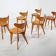 BN-1 Chairs by Wim Den Boon for De Toekomst, 1940s, Set of 6