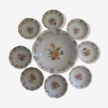 Porcelain fruit salad set