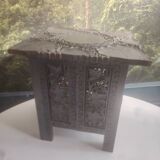Table indienne en bois sculpté, XXème siècle