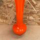 Ancien vase soliflore murano verre multicouche orange & blanc vintage