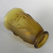 Pressed glass vase Inwald Barolac, model "Floral" 1960s