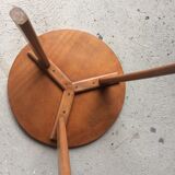 Vintage wooden round side table