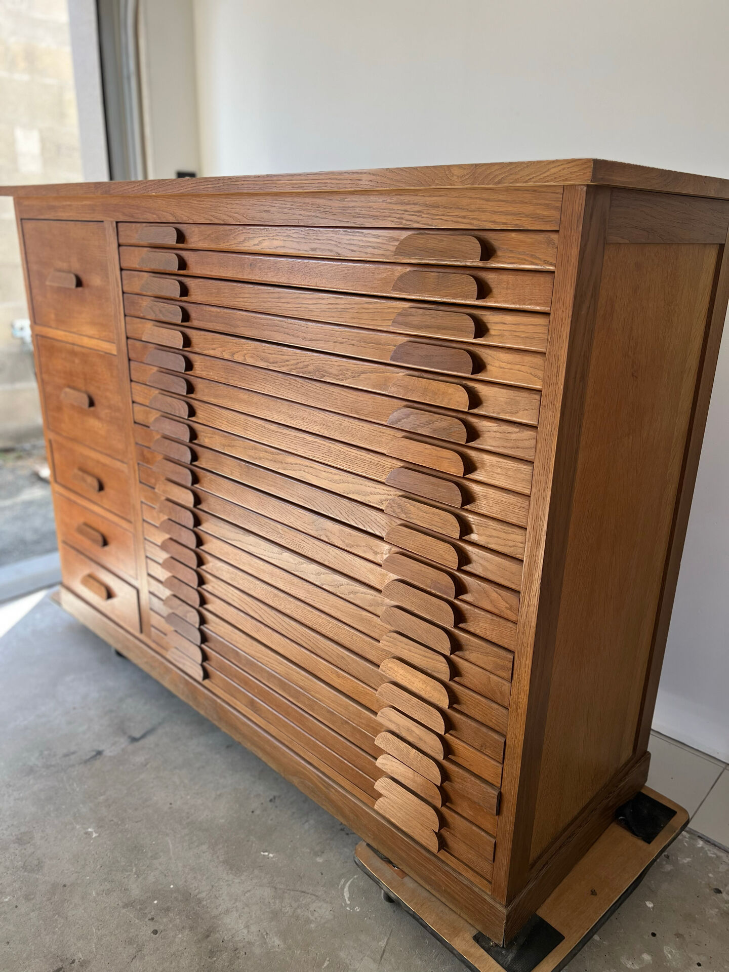 Workbench with plans