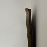 Antique french brass bistro mirror