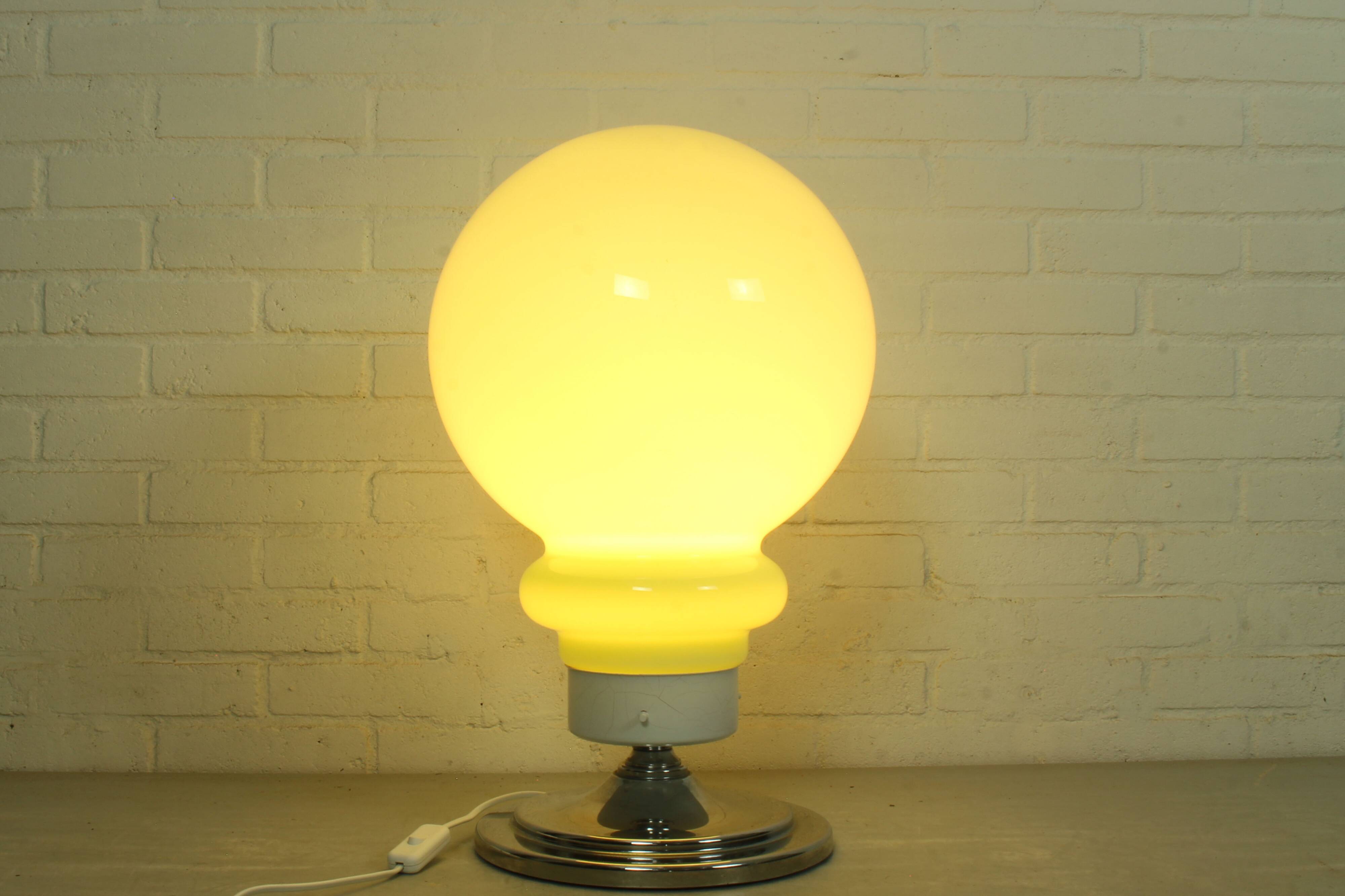 Large Italian Space Age Murano Style Glass Table Lamp (57 cm)