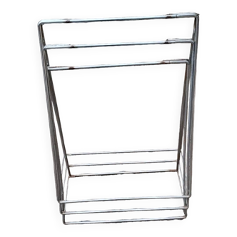 3 treteaux bureau 1970 acier chrome