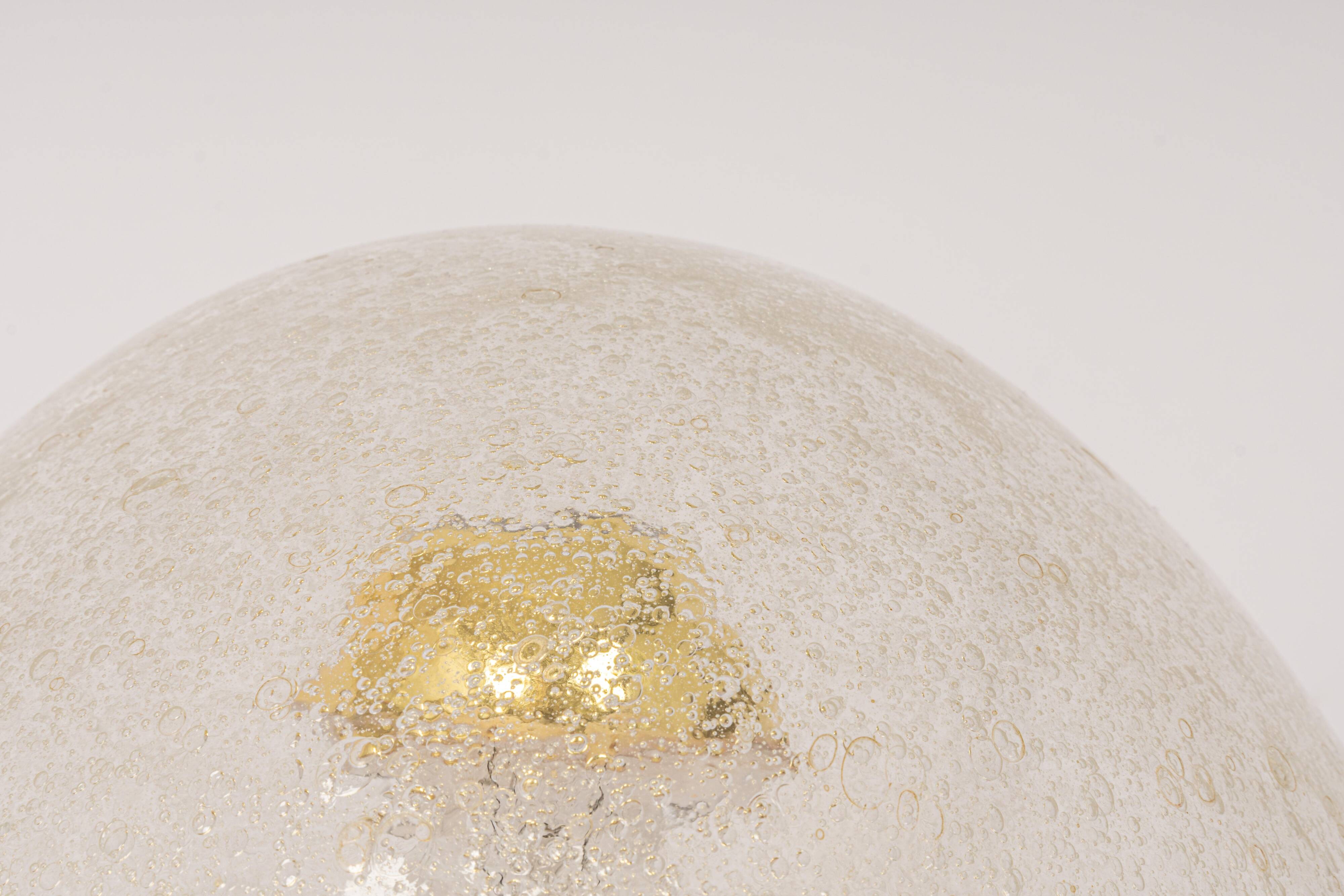 glass Space Age ceiling lights by Hoffmeister, Germany, 1960s